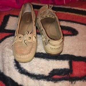 Sperrys Sequin Leopard Print Boat Shoe